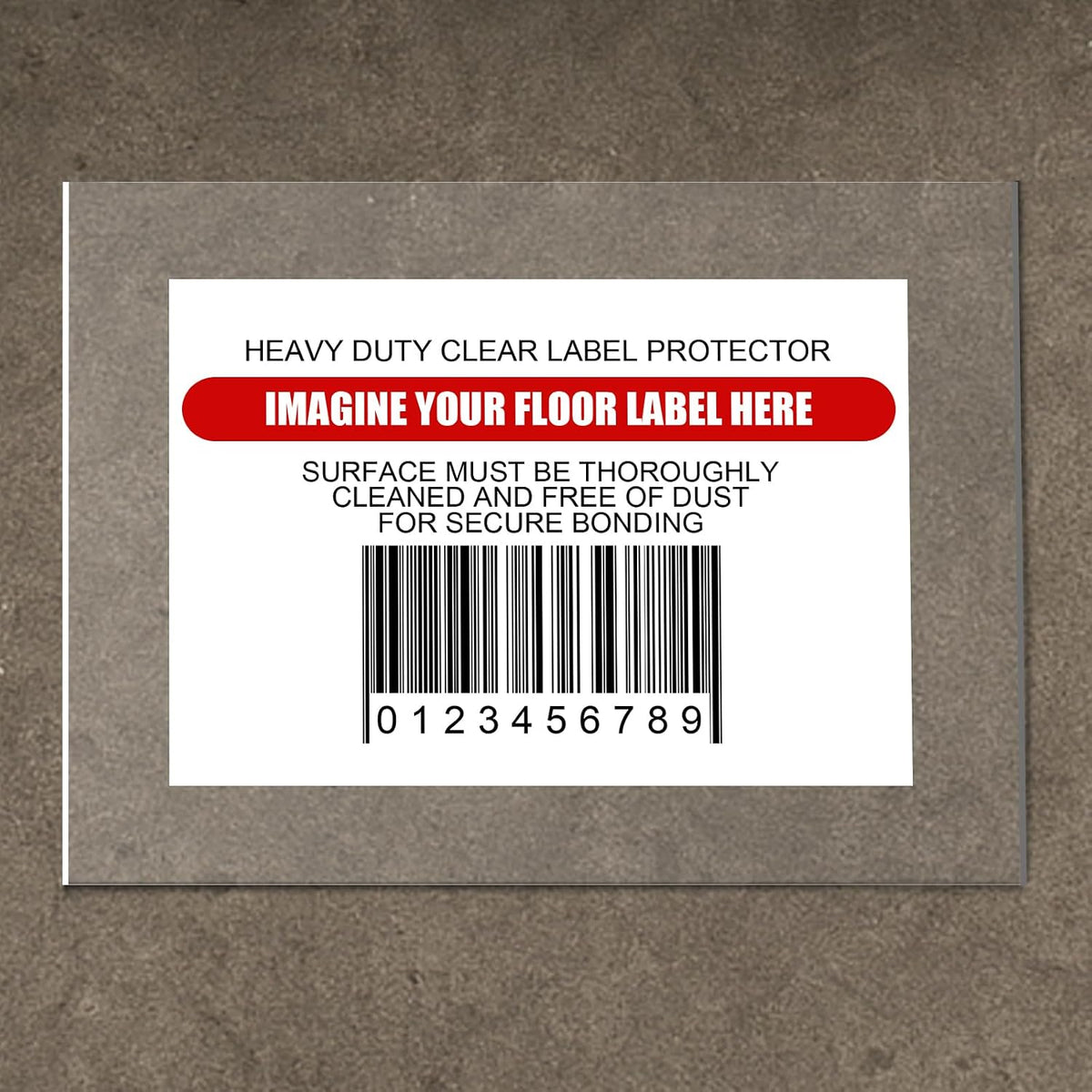 Janlaugh 50 Pcs Industrial Clear Label Protectors 10 x 13 Inch Waterproof Clear