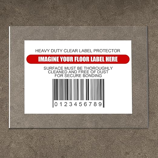 Janlaugh 50 Pcs Industrial Clear Label Protectors 10 x 13 Inch Waterproof Clear by Janlaugh