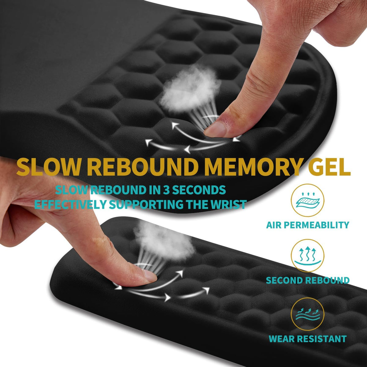Hokafenle 2 in 1 Ergonomic Mouse Pad Wrist Support & Wrist Rest for Compu...