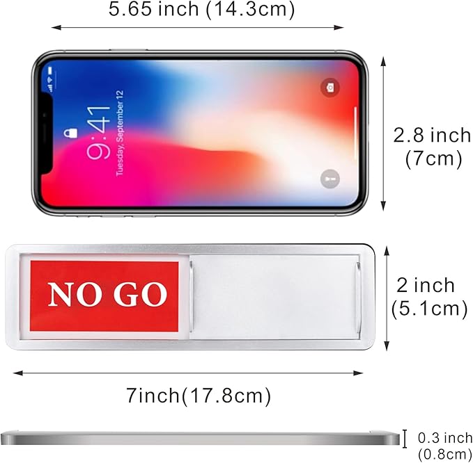 Go/No Go Door Sign Indicator for Office, Conference Room. Room Status Tells - Image 2