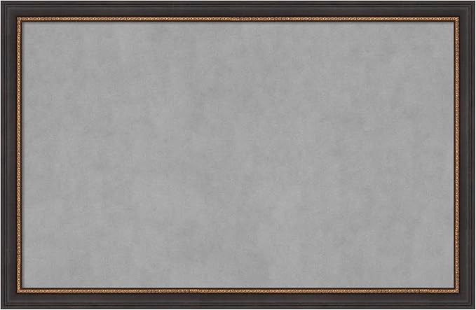 Amanti Art Black Framed Magnetic Board 23x35 Large Vision Board by AmantiArt