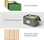 Vienrose Greeting Card Organizer Storage Box - Image 3