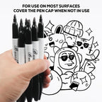 Buecs Permanent Markers, Fine Point, Waterproof & Smear Proof Markers, Quick - Image 7