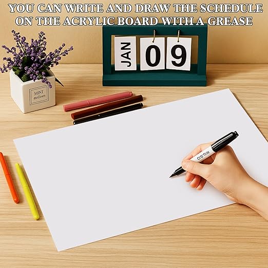 Roowest 4 Pcs 12 x 16 Inch, 1/8 Inch Thick White Acrylic Sheets Plastic Panels - Image 5