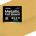 Hygloss Metallic Cardstock Sheets – 25 Matte Gold Sheets, 8.5” x 11” by HyglossProductsInc