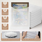 100 Pack Dish Packing Supplies for Moving, 12x12 Inch Cushion Foam Pouches | Large Foam Wrap Pouches Protecting Mugs,Cups,Glass,Frames,China and Dishes, Moving Supplies for Dishes