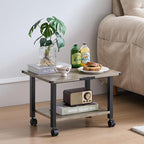 Lerliuo Under Desk Printer Stand, 2-Tier Industrial Mobile Printer Table - Image 5