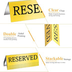 Aemygo 24 Pcs Metal Reserved Table Signs, Double Sided Tent Guest Reservation - Image 5