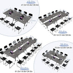 Conference Table Flip Top Mobile Conference Room Tables, Folding Conference - Image 3