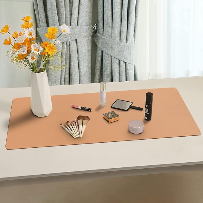 Boutilon Leather Desk Pad Protector, Non-Slip Mouse Pad, Laptop Desk Pad - Image 8