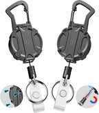 Autonomier 2Pack Heavy Duty Retractable Keychain, Unbreakable Embedded Body by Autonomier