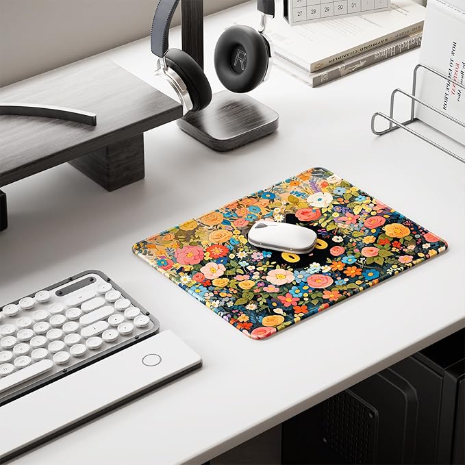 Auhoahsil Mouse Pad, 12 x 10 in Marble Theme Computer Mouse Pad - Image 6