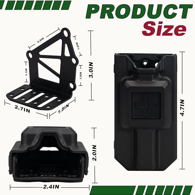 Tourniquet Holder for Gun Holster, Tactical Tourniquet Holder Adapter Mount - Image 3