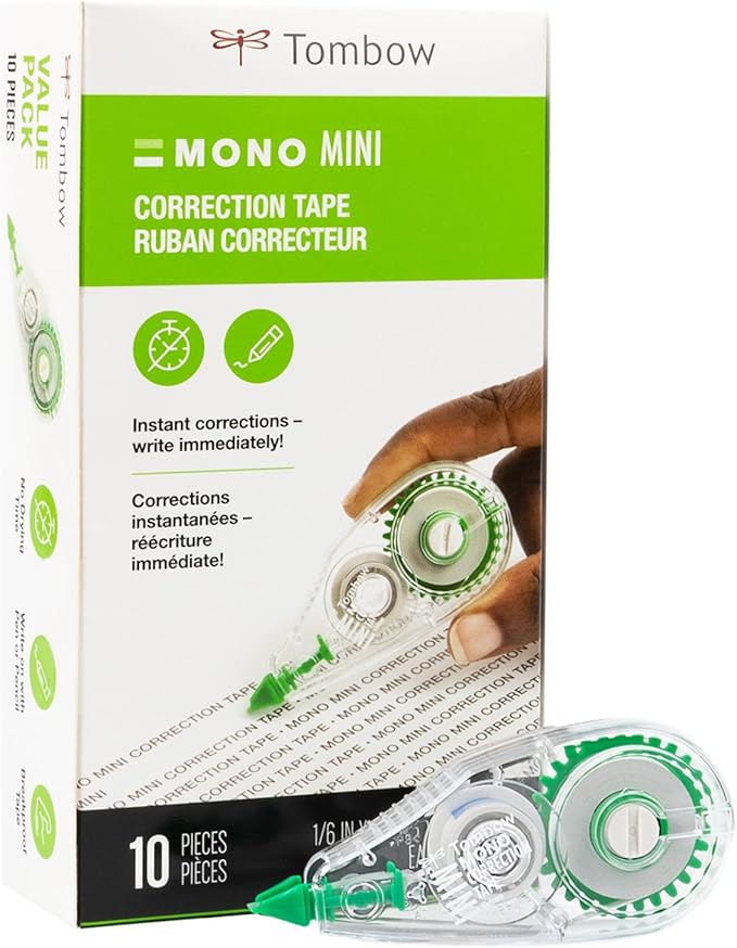 Tombow 68722 MONO Mini Correction Tape Easy to Use Applicator by Tombow