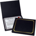 classic black & gold certificate folders - pack, main product view