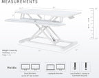VIVO 36 inch Desk Converter, K Series, Height Adjustable Sit to Stand Riser - Image 3