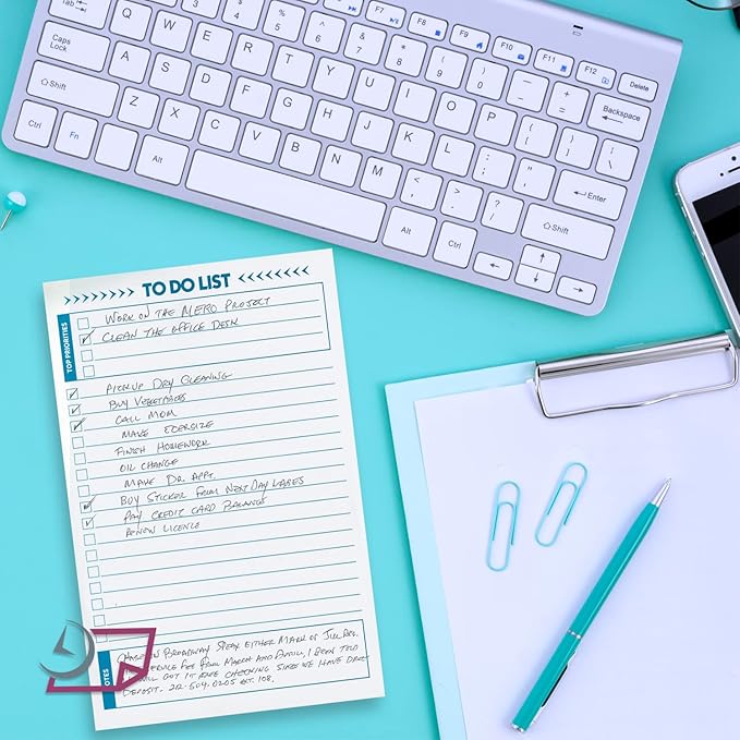 To Do List Notepad – 2 Pads of 50 Sheets, Total of 100 sheets Ruled Planning - Image 5