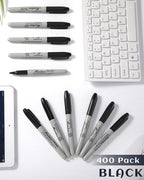 Thenshop 400 Pack Black Permanent Markers Bulk - Image 5