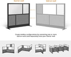 Stand Up Desk Store Expanse Modular Wall | 53'' x 48'' Wall | Expandable - Image 2