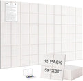 G Gamit Large Felt Wall Tiles Bulletin Board 59”x36”, Large Cork Board