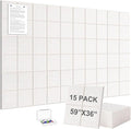 G Gamit Large Felt Wall Tiles Bulletin Board 59”x36”, Large Cork Board by GGAMIT