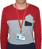 Beebel Red Lanyards 100 Pack Nylon Flat Badge Lanyard Bulldog Clip - Image 5