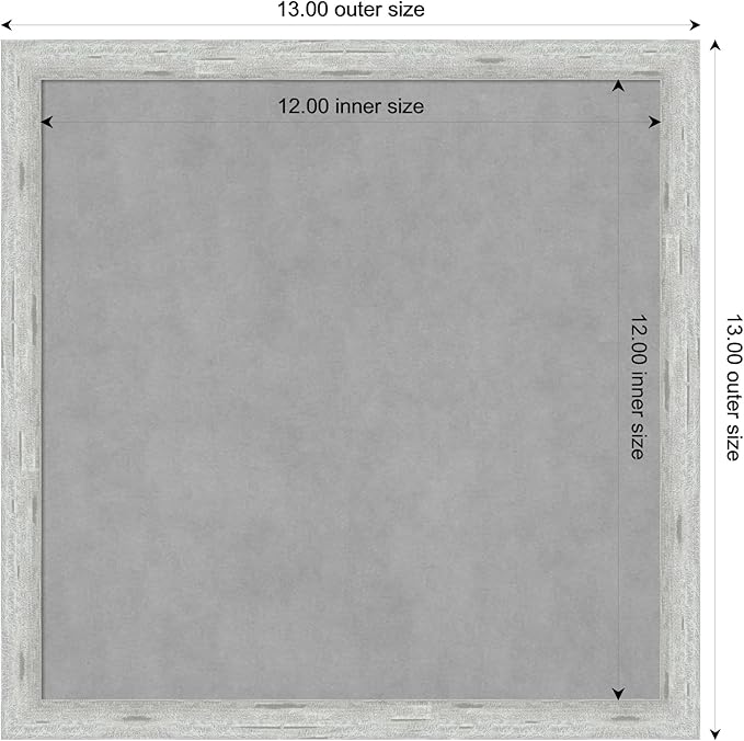 Amanti Art Silver Framed Magnetic Board 13x13 X-Small Vision Board - Image 4