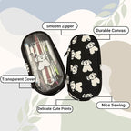 Cute Puppy Japanese Pencil Case Clear Case Large Capacity Canvas PVC Aesthetic - Image 3