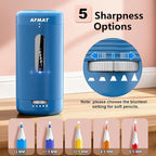 AFMAT Electric Pencil Sharpener, Fully Automatic Pencil Sharpener, Auto in & Out - Image 5