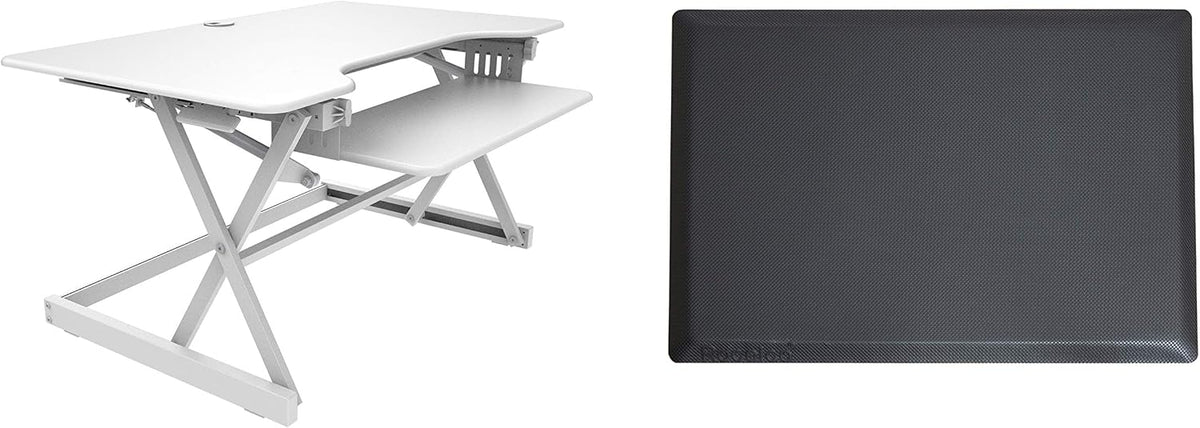 Rocelco 40" Large Height Adjustable Standing Desk Converter