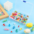200 Pieces Push Pins Set, Thumb Tacks Multicolor Pushpin Clips Decorative Push - Image 5