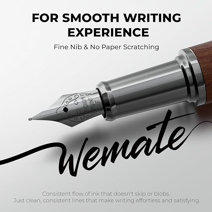 WEMATE Fountain Pen Set, Fine Nib - Image 2