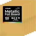 Hygloss Metallic Cardstock Sheets – 100 Matte Gold Sheets, 8.5” x 11” by HyglossProductsInc