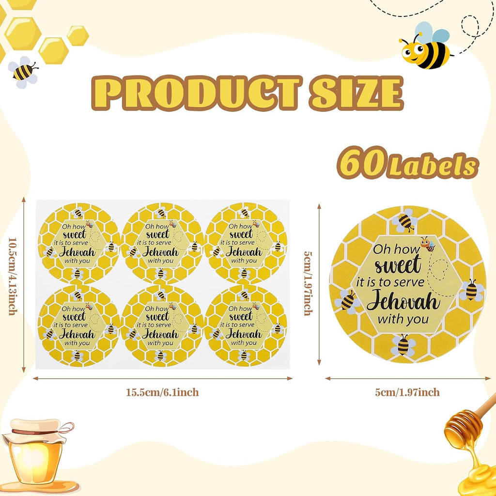 60 Labels JW Stickers,Jehovah Witness Ministry Supplies,JW Pioneer School Gifts,Jehovah Witness Accessories