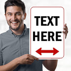 Custom Arrow, Custom Directional Sign, Two Way Arrow, 12x18 Inches, 55 mil - Image 2
