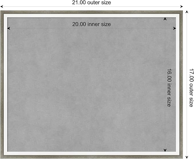 Amanti Art Silver Framed Magnetic Board 17x21 Small Vision Board - Image 4