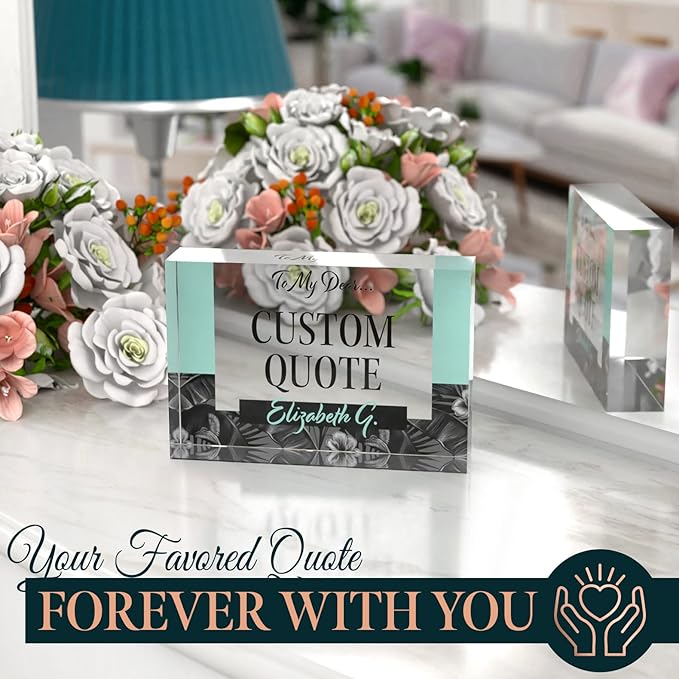 Custom Acrylic Sign Personalized, Custom Desk Name Plate, 18 Styles, - Image 6