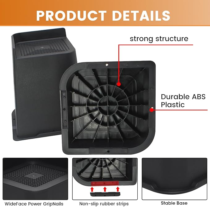 MXMZHXU Bed Risers 2 inch, 3 inch, 4 inch, 6 inch or 8 inch Heavy Duty - Image 4