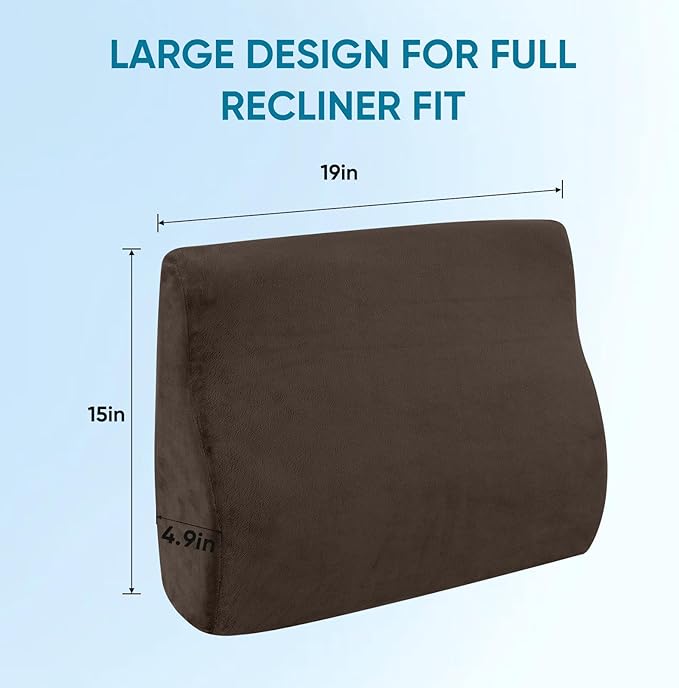 AHUAWA Back Support Pillow for Recliner Chair, Memory Foam Couch Back Cushions - Image 5