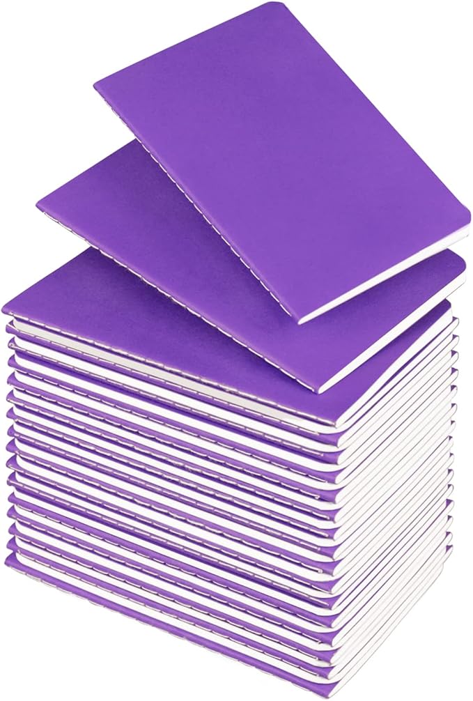 Lzerking Small Notebooks Bulk 3.5 x 5.5 Inches 36 Pack Mini Pocket Journal by Lzerking