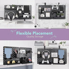 EHO Clamp-On Desk Pegboard, Desk Partition Panel, No-Drill Desk Mounted Peg - Image 4