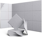UNECHO 12 Pack 12" X 12" X 0.4" Acoustic Panels by UNECHOACOUSTIC