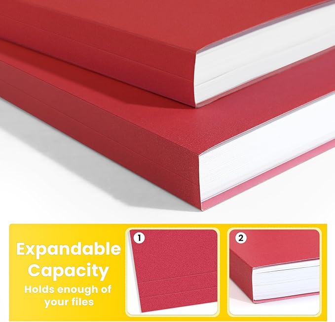 SUNEE File Folders, 30 Pack Manilla Folders 8.5 x 11, Colored File Folder Home - Image 4