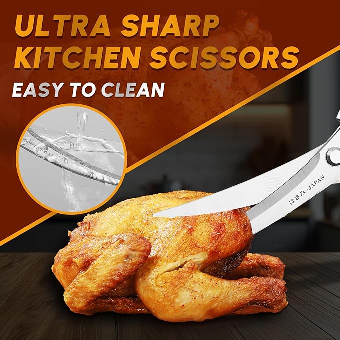 HUUSK Kitchen Scissors and Cooking Tong Set - Image 3