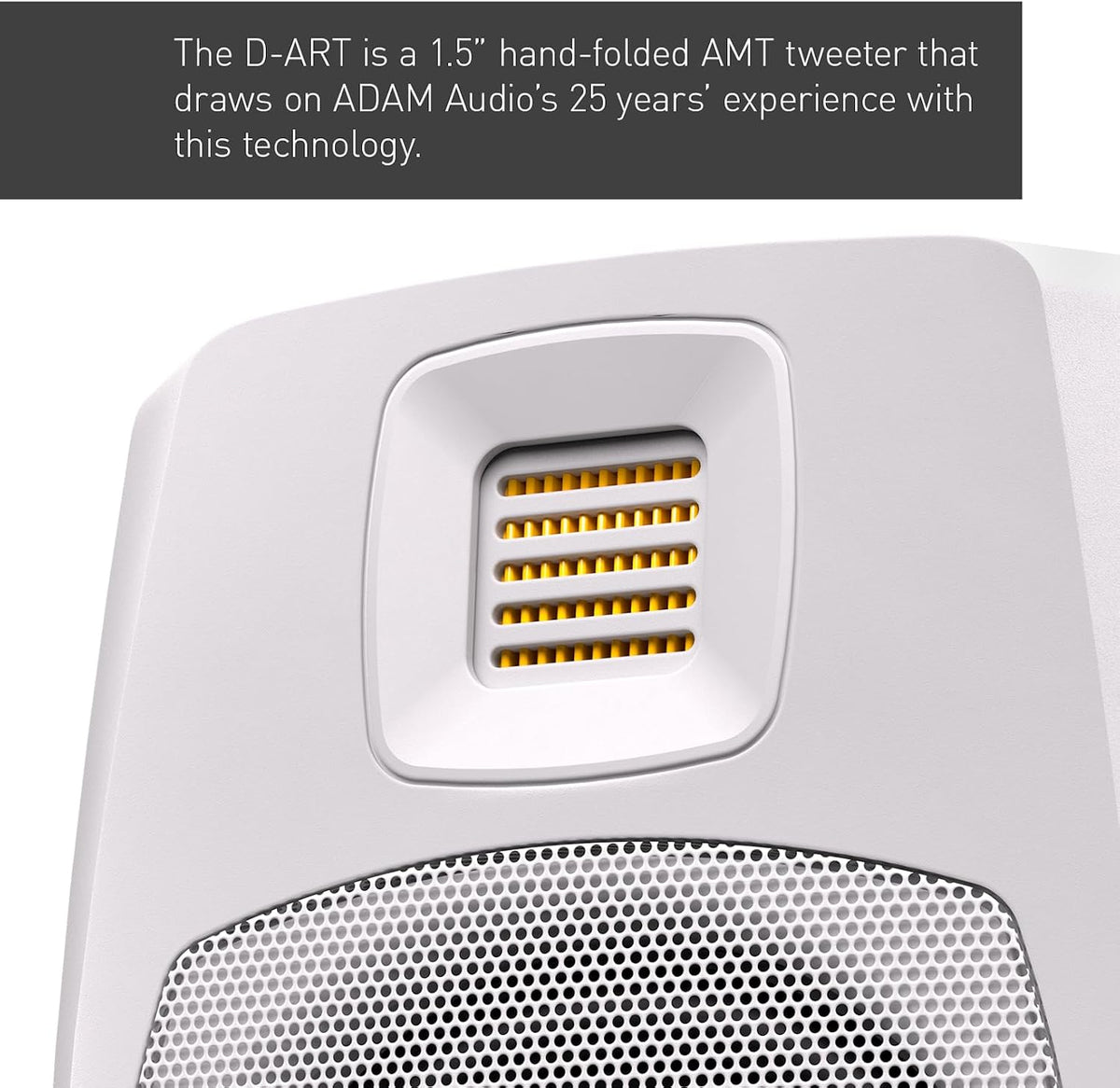 ADAM Audio D3V Active Desktop Studio Monitor Speakers - White