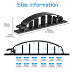 XHF 30pcs Adhesive Cable Wire Clips Black, Outdoor Cable Management Wire - Image 2