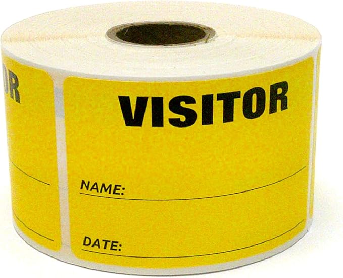 NextDayLabels - 3 x 2 Visitor Labels Pass, ID Labels and Safety Identification by NextDayLabels