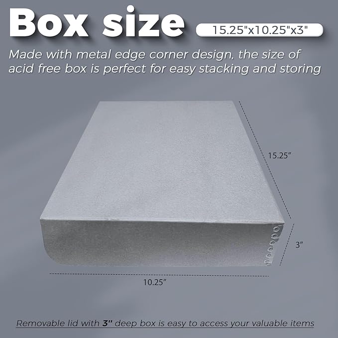 Lineco, 10x15 Clamshell Archival Folio Storage Box, Acid-Free - Image 3