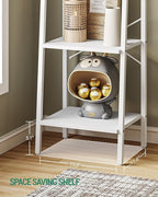 Hzuaneri Ladder Shelf, Bookshelf Bookcase, Freestanding Corner Storage Shelve - Image 5