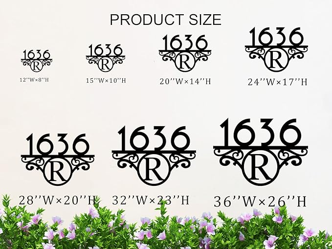 Personalized Address Signs for Houses, House Numbers for Outside Modern - Image 4
